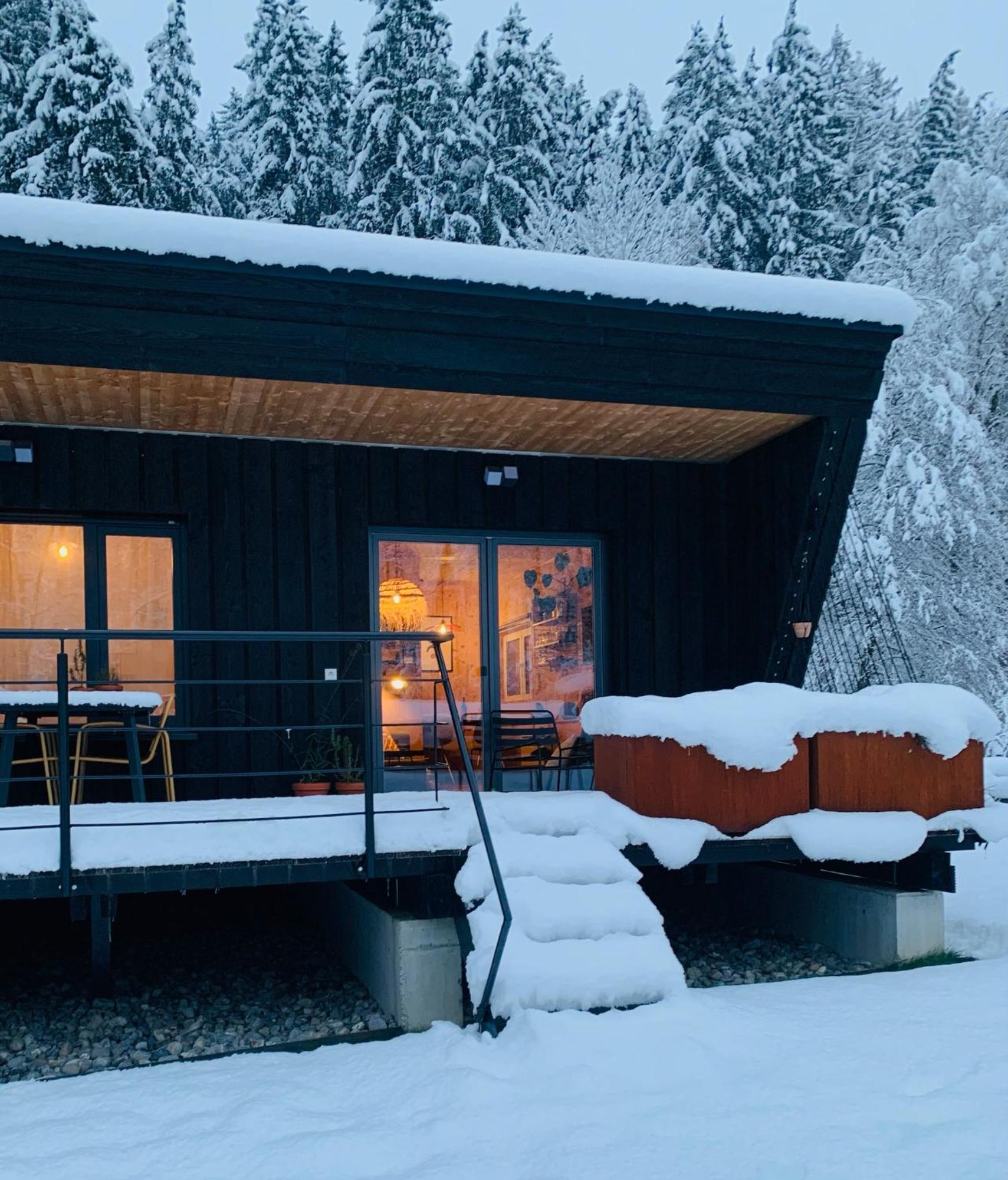 Hjem - Tiny Homes Direkt Am Wald Zwischen Allgaeu & Bodensee Bergatreute Ngoại thất bức ảnh