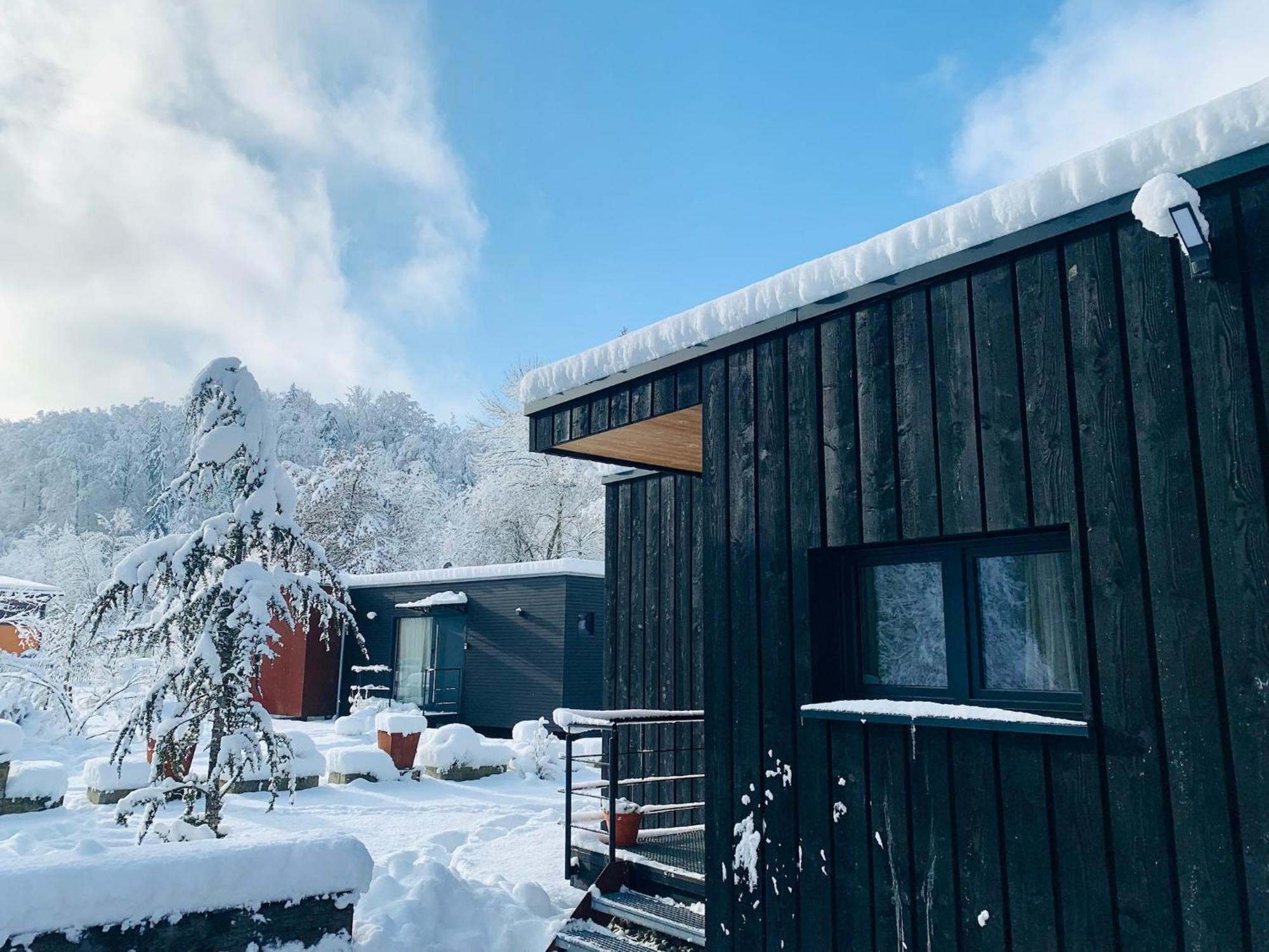 Hjem - Tiny Homes Direkt Am Wald Zwischen Allgaeu & Bodensee Bergatreute Ngoại thất bức ảnh