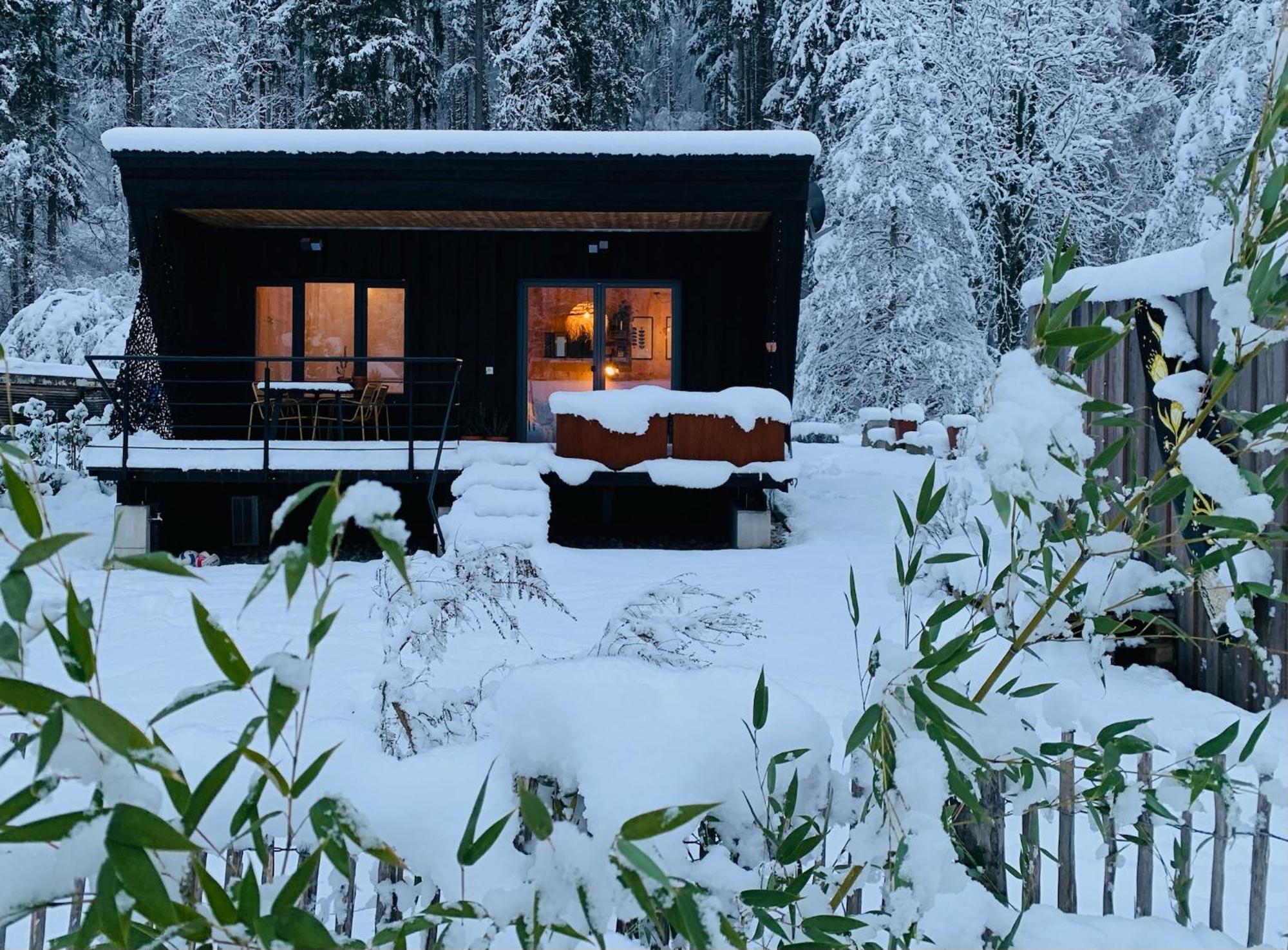 Hjem - Tiny Homes Direkt Am Wald Zwischen Allgaeu & Bodensee Bergatreute Ngoại thất bức ảnh